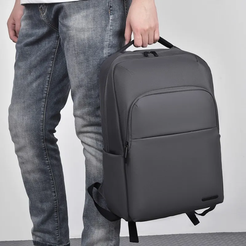 KINGSONS Nylon Fabric Backpack Regular Men's Blue/Black/Gray-6