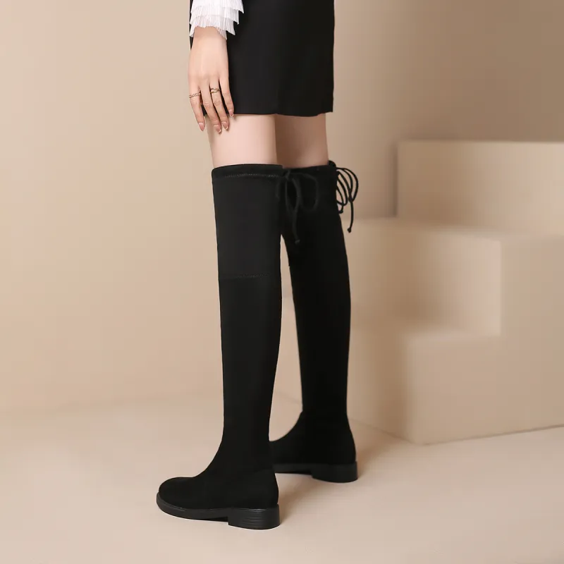 FOXER Knee high Boots 3cm Women's-2