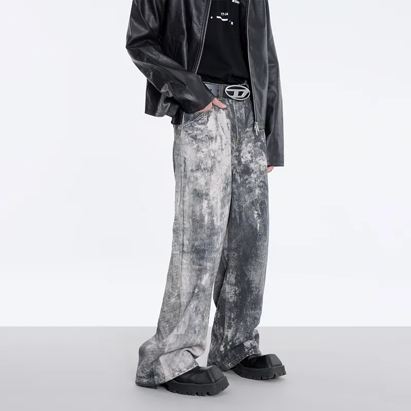 COOLALPACA Loose Fit Wide Leg Jeans Unisex-3