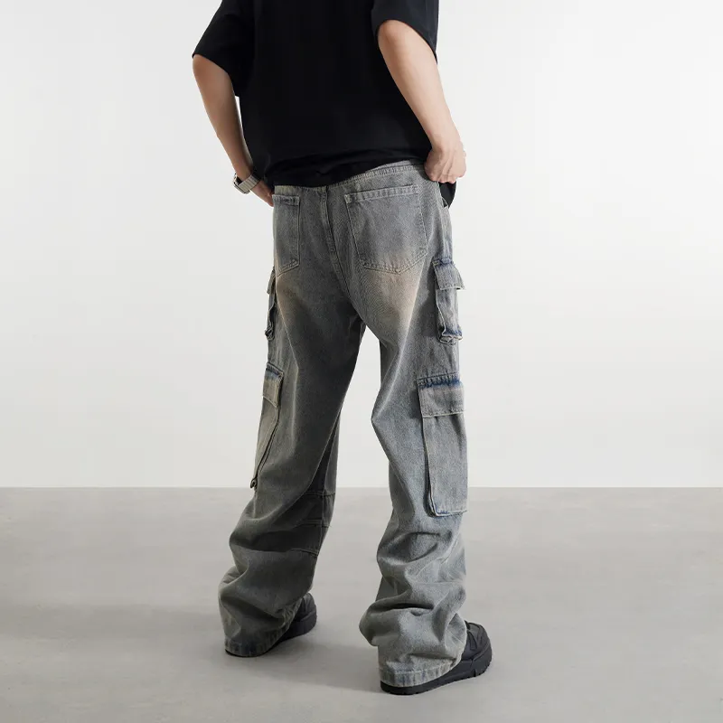 COOLALPACA Jeans Unisex Vintage Blue-4