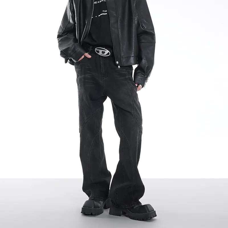 COOLALPACA Loose Fit Bootcut Jeans Unisex-2