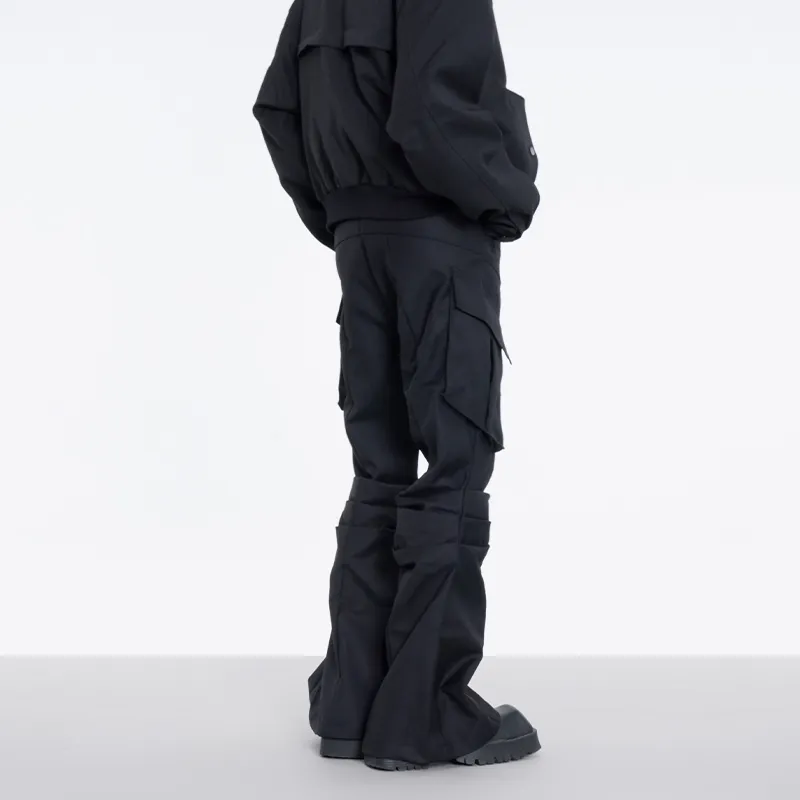 COOLALPACA Loose Fit Bootcut Casual Pants Unisex-4