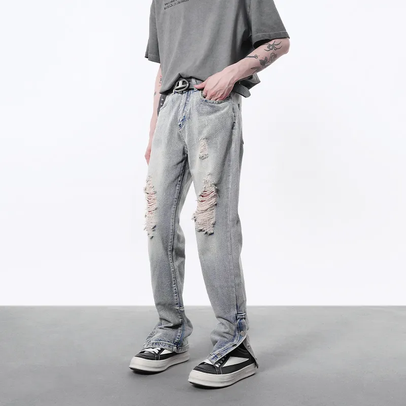 COOLALPACA Jeans Fall Unisex Denim Blue-3