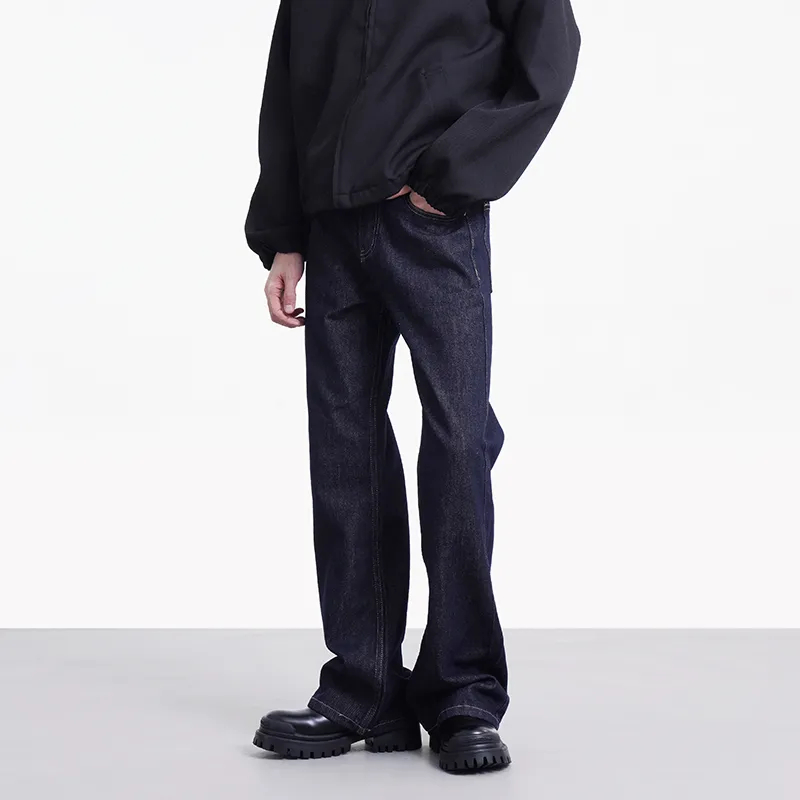 COOLALPACA Loose Fit Wide Leg Jeans Unisex Black-8
