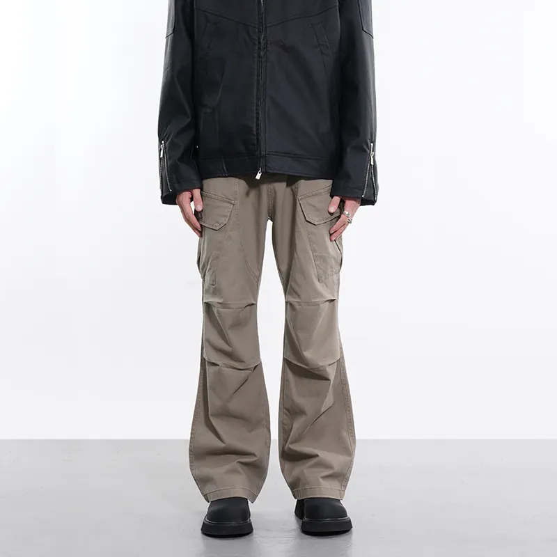 COOLALPACA Loose Fit Bootcut Casual Pants Unisex-7