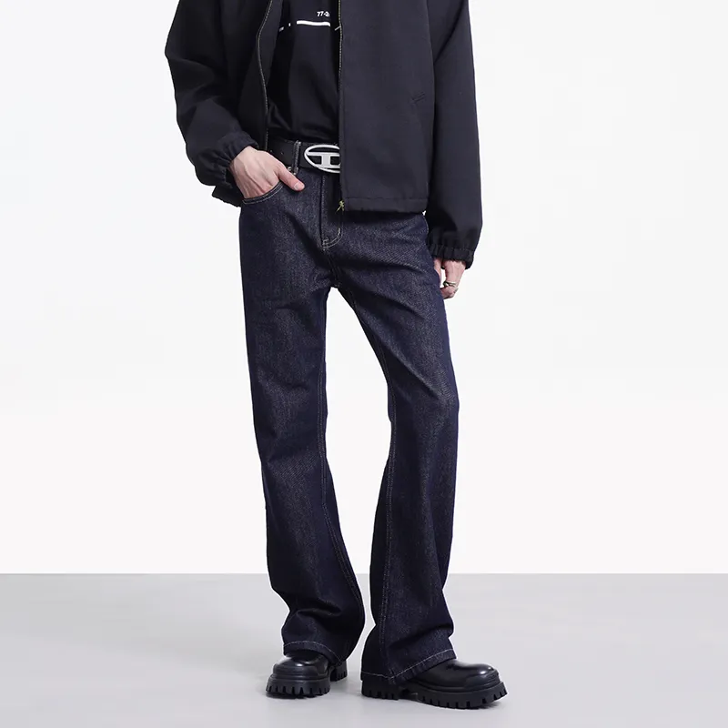 COOLALPACA Loose Fit Wide Leg Jeans Unisex Black-7