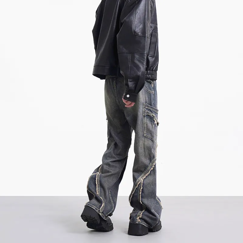 COOLALPACA Loose Fit Wide Leg Jeans Unisex-4
