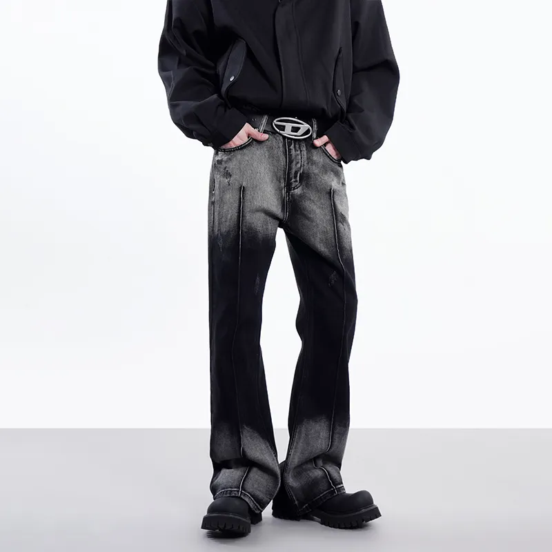 COOLALPACA Loose Fit Bootcut Jeans Unisex-3