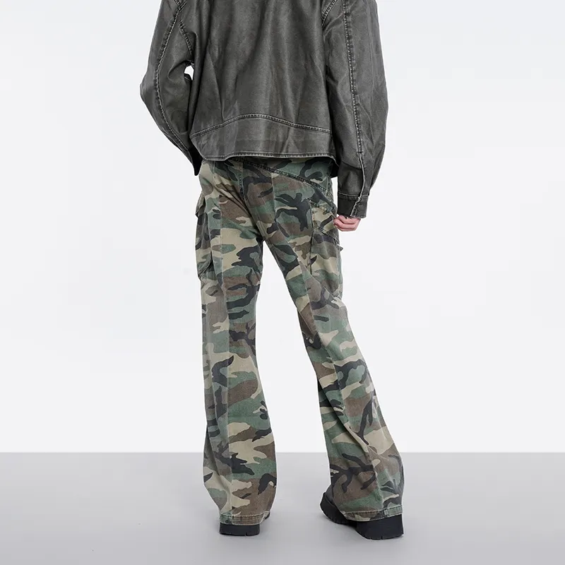 COOLALPACA Loose Fit Bootcut Casual Pants Unisex-4