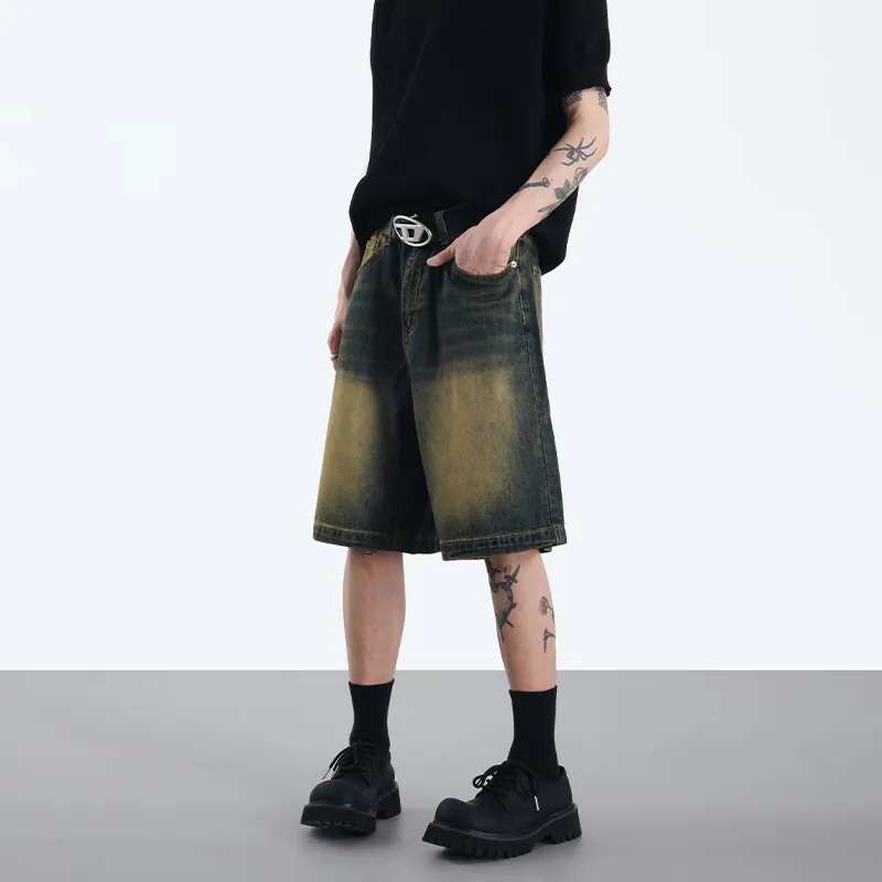 COOLALPACA Denim Shorts Unisex-3