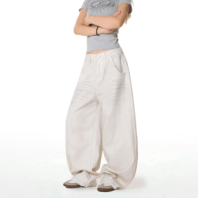 COOLALPACA Jeans Unisex White-3