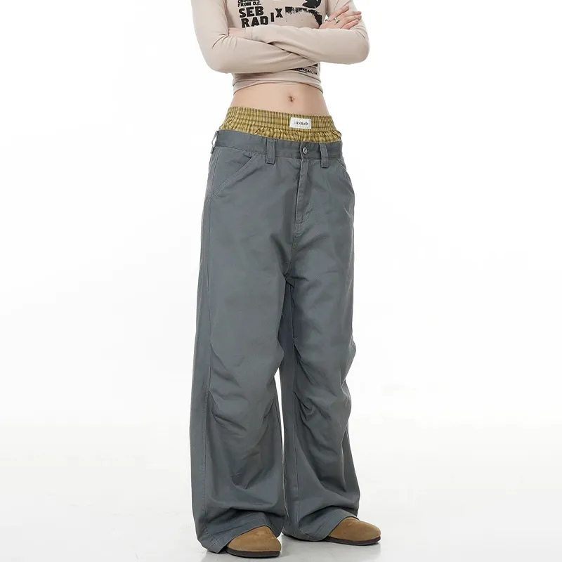 COOLALPACA Loose Fit Bootcut Casual Pants Unisex-8
