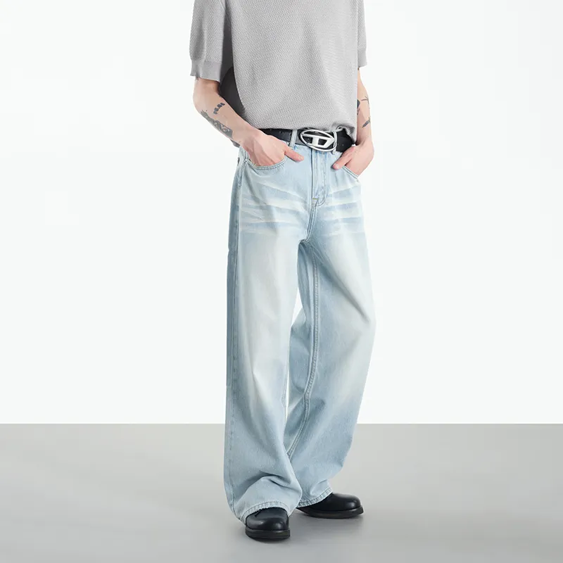 COOLALPACA Loose Fit Straight Fit Jeans Unisex-3