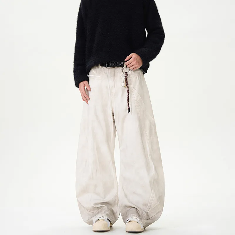 WELTER EXPERIMENT Loose Fit Wide Leg Jeans Unisex-2