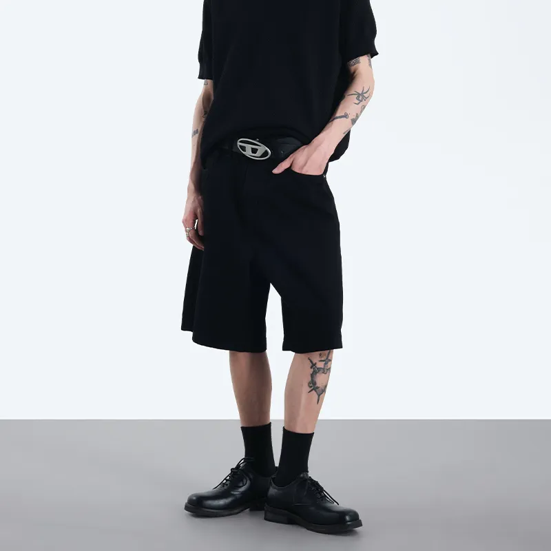 COOLALPACA Denim Shorts Unisex-13