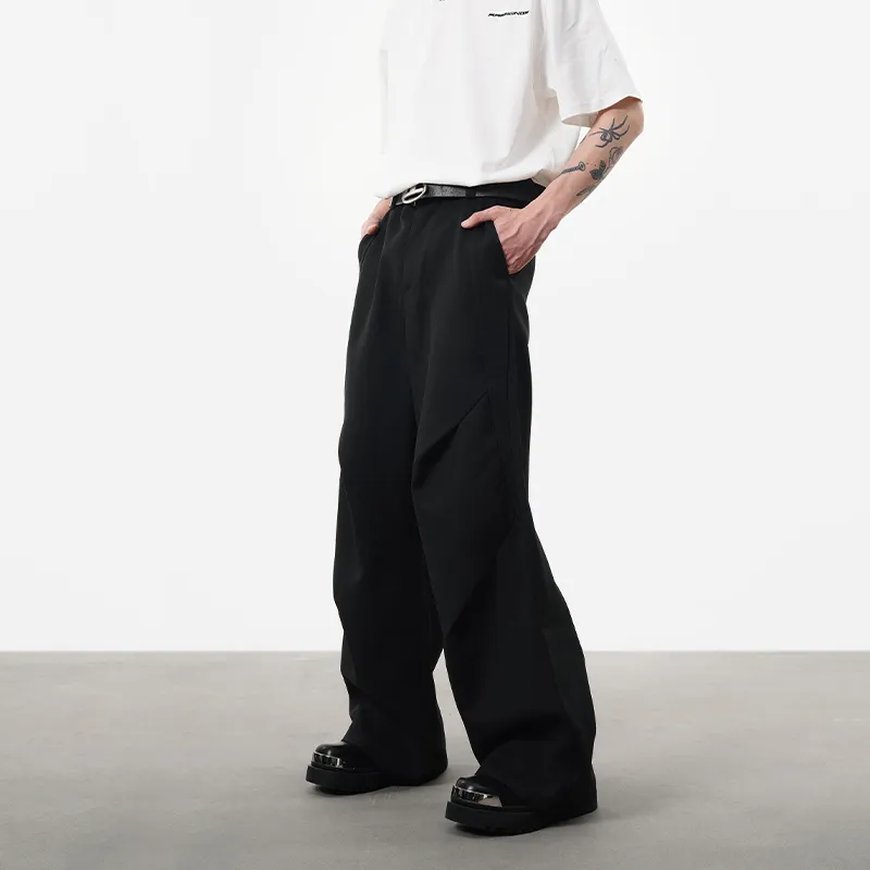COOLALPACA Loose Fit Wide Leg Casual Pants Unisex-2