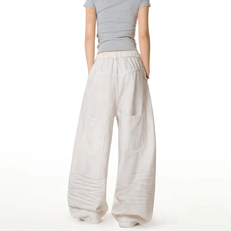 COOLALPACA Jeans Unisex White-4