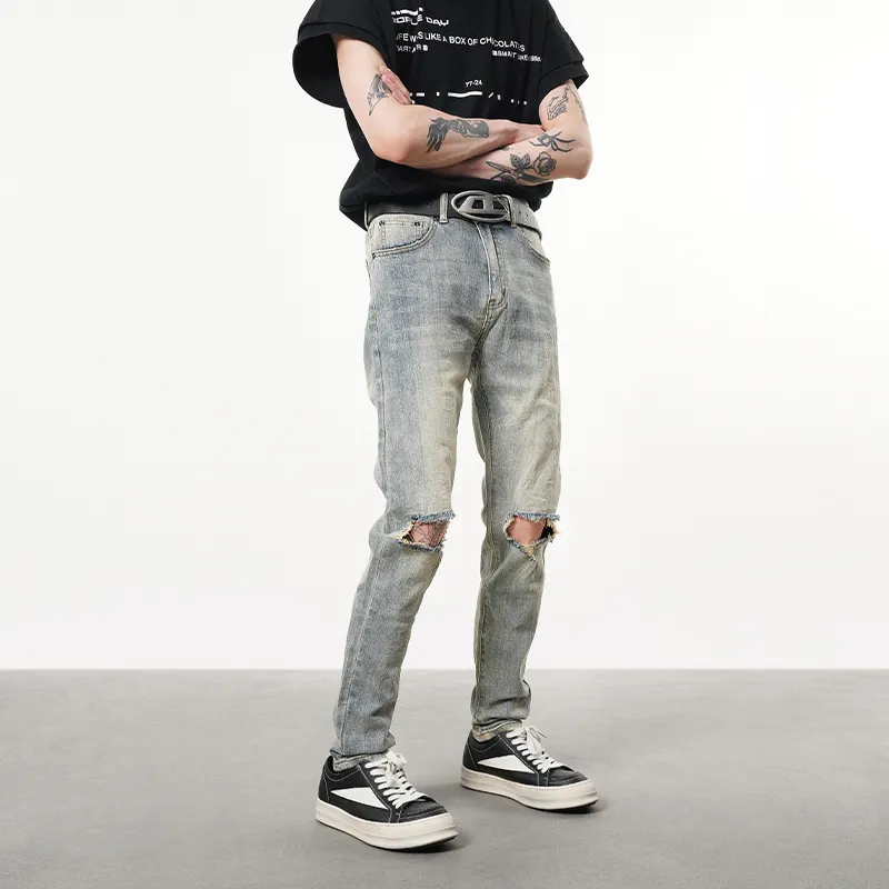 COOLALPACA Jeans Unisex Denim Blue-3