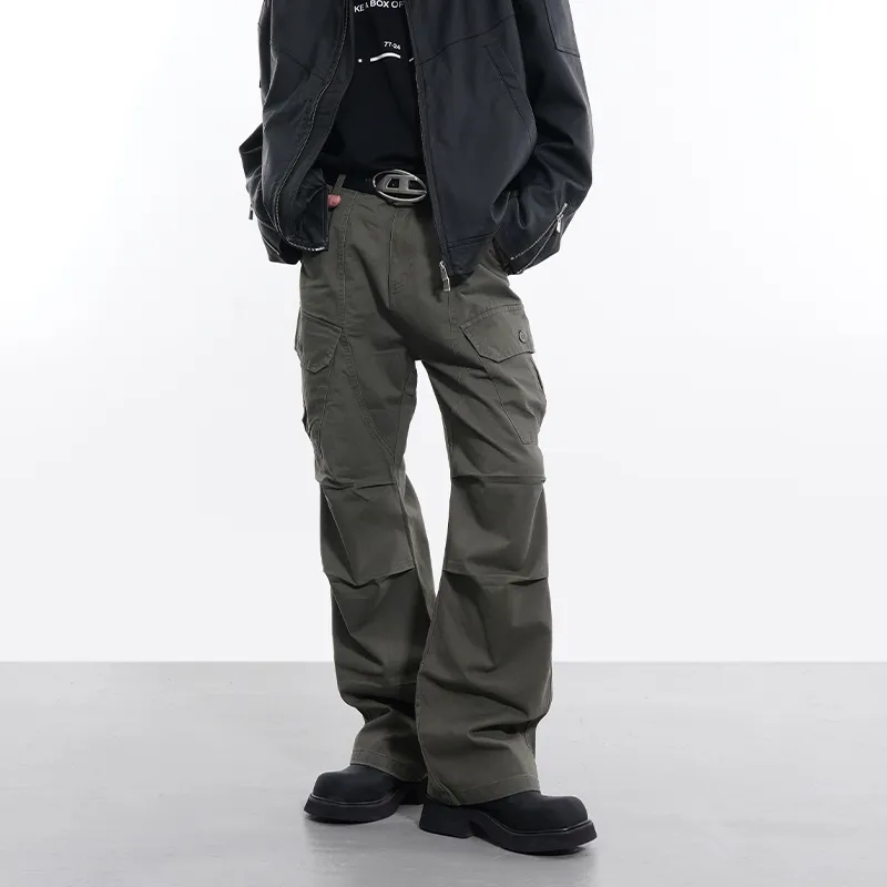COOLALPACA Loose Fit Bootcut Casual Pants Unisex-3