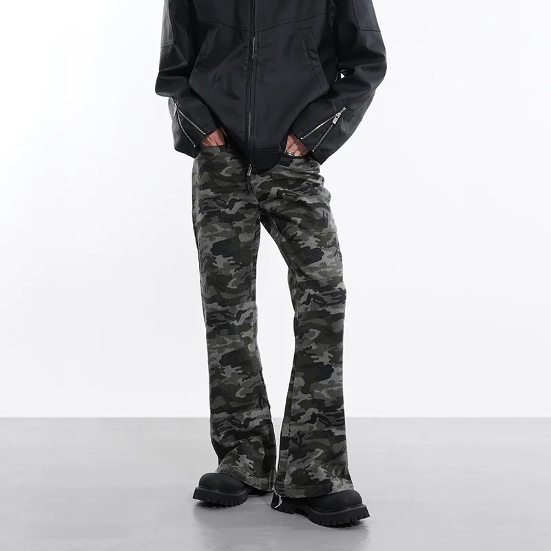 COOLALPACA Loose Fit Bootcut Casual Pants Unisex-3