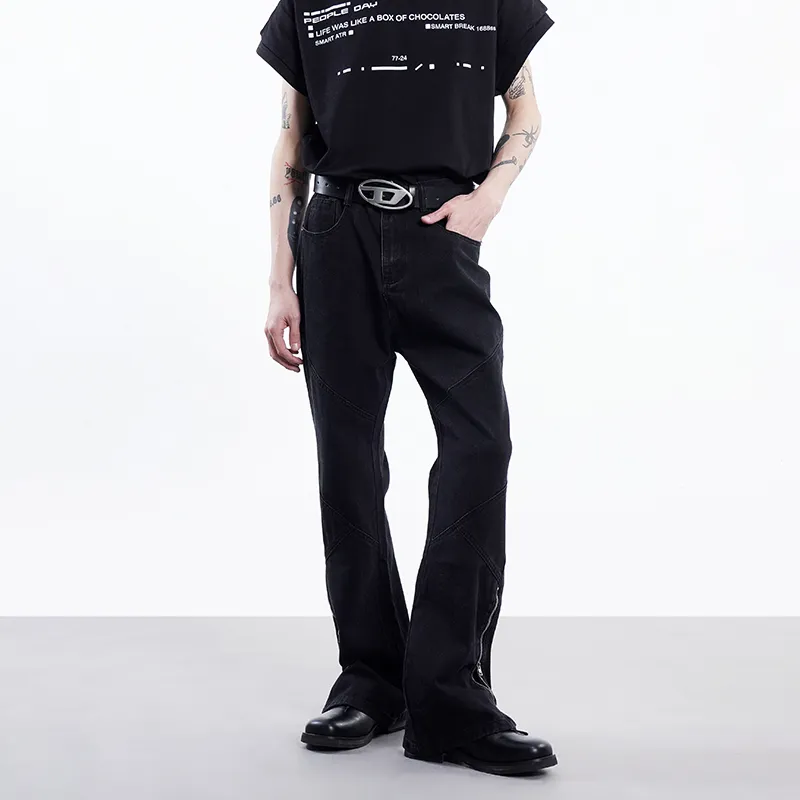 COOLALPACA Loose Fit Bootcut Jeans Unisex-7