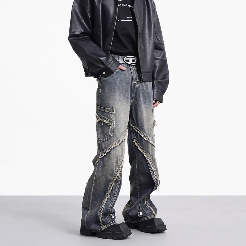 COOLALPACA Loose Fit Wide Leg Jeans Unisex-2