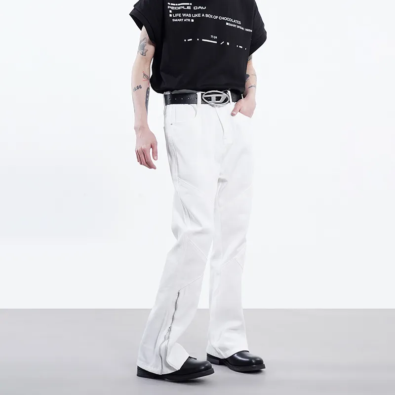 COOLALPACA Loose Fit Bootcut Jeans Unisex-3