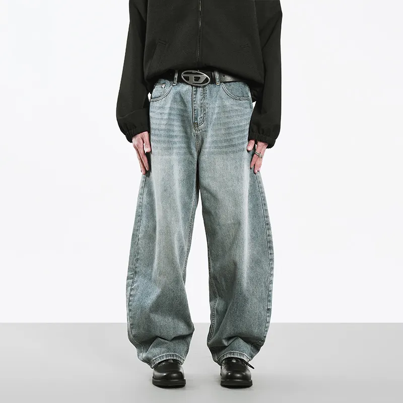 COOLALPACA Loose Fit Versatile Wide Leg Jeans Unisex-12