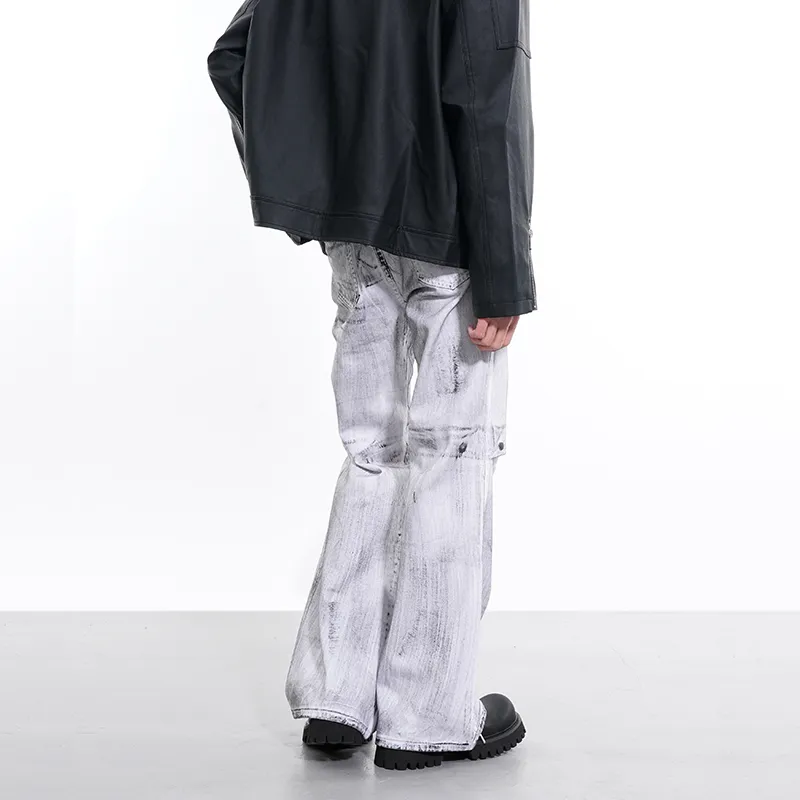 COOLALPACA Loose Fit Bootcut Jeans Unisex-9