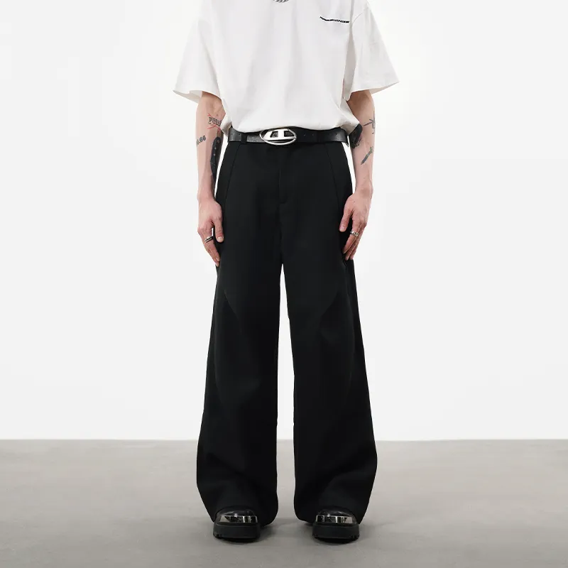 COOLALPACA Loose Fit Wide Leg Casual Pants Unisex-3