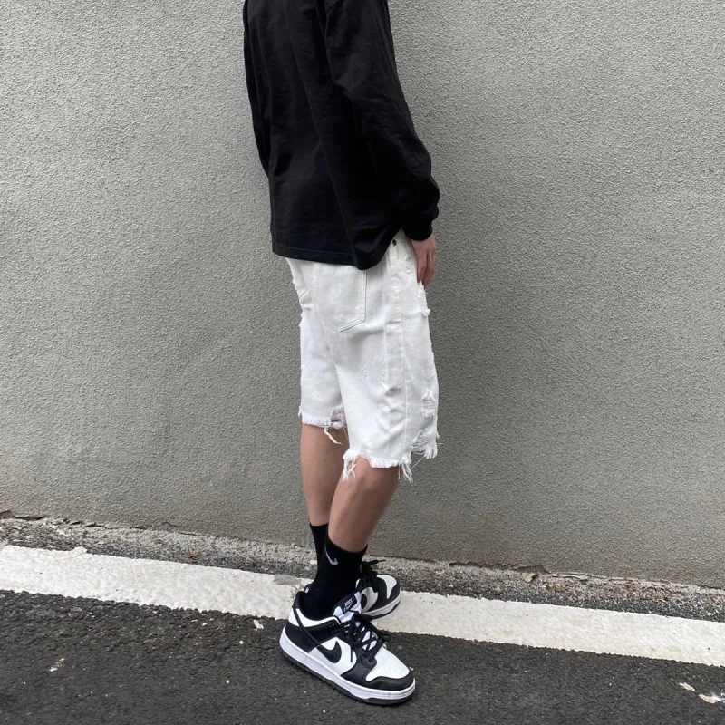 COOLALPACA Unisex Denim Shorts Swag-9
