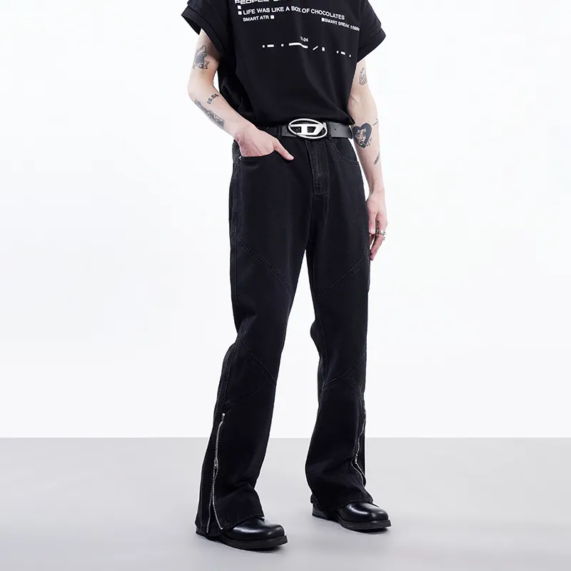 COOLALPACA Loose Fit Bootcut Jeans Unisex-8