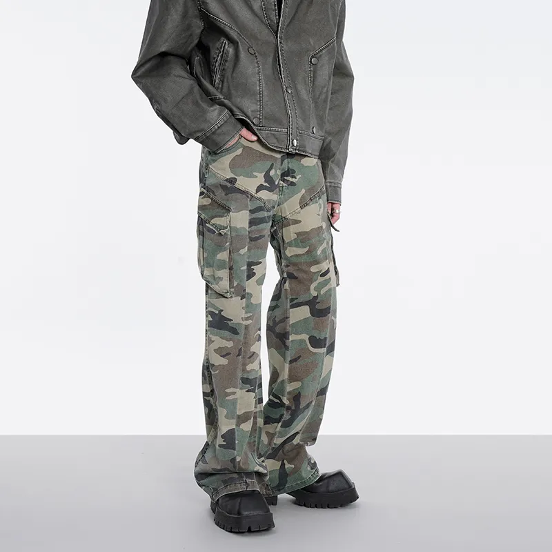 COOLALPACA Loose Fit Bootcut Casual Pants Unisex-3