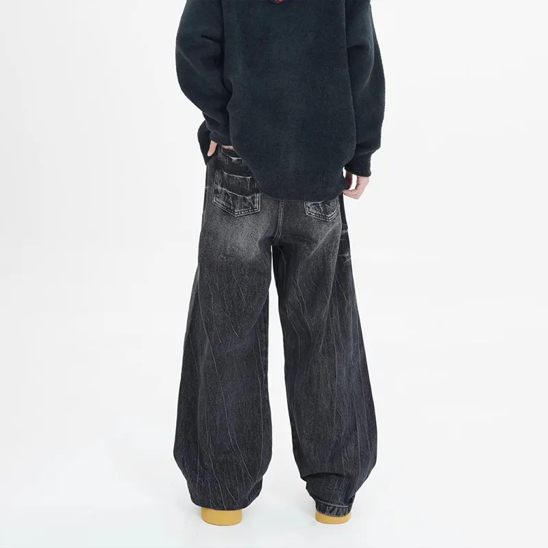 TESTUNG Loose Fit Straight Fit Jeans Unisex-15