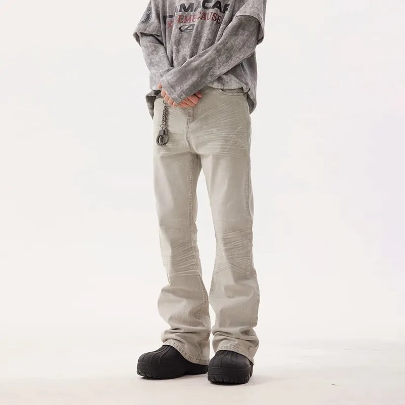 COOLALPACA Loose Fit Bootcut Jeans Unisex-3