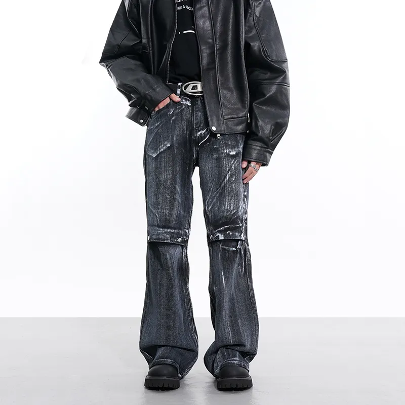 COOLALPACA Loose Fit Bootcut Jeans Unisex-2