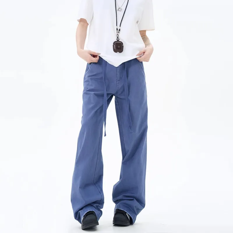 COOLALPACA Loose Fit Bootcut Casual Pants Unisex-5