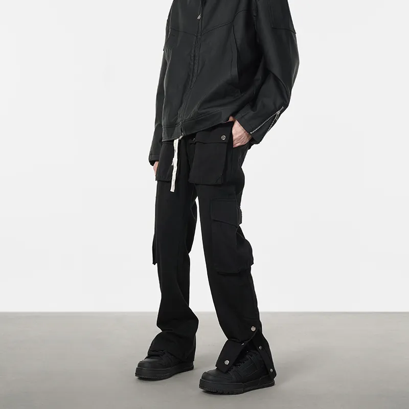 COOLALPACA Cargo Pants Unisex Black-2