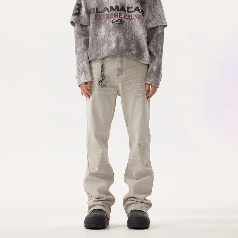 COOLALPACA Loose Fit Bootcut Jeans Unisex-2