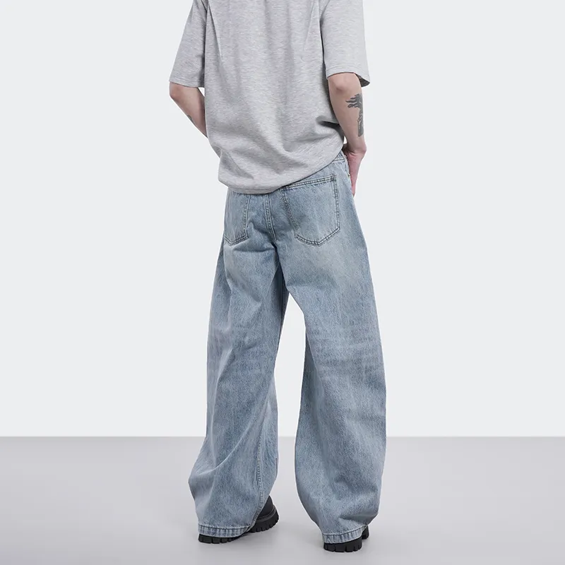 COOLALPACA Loose Fit Wide Leg Jeans Unisex-4