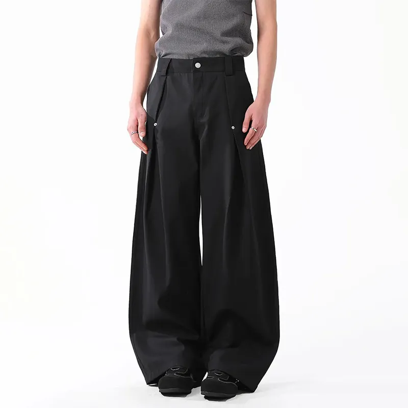 COOLALPACA Casual Pants Unisex Black-3