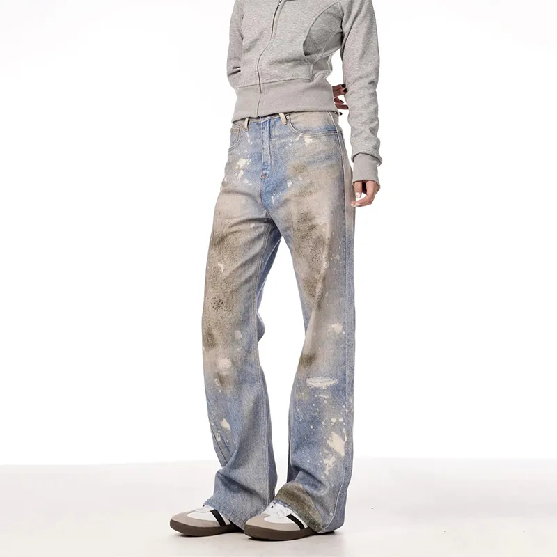 COOLALPACA Body-Slimming Straight Fit Versatile Jeans Unisex-3