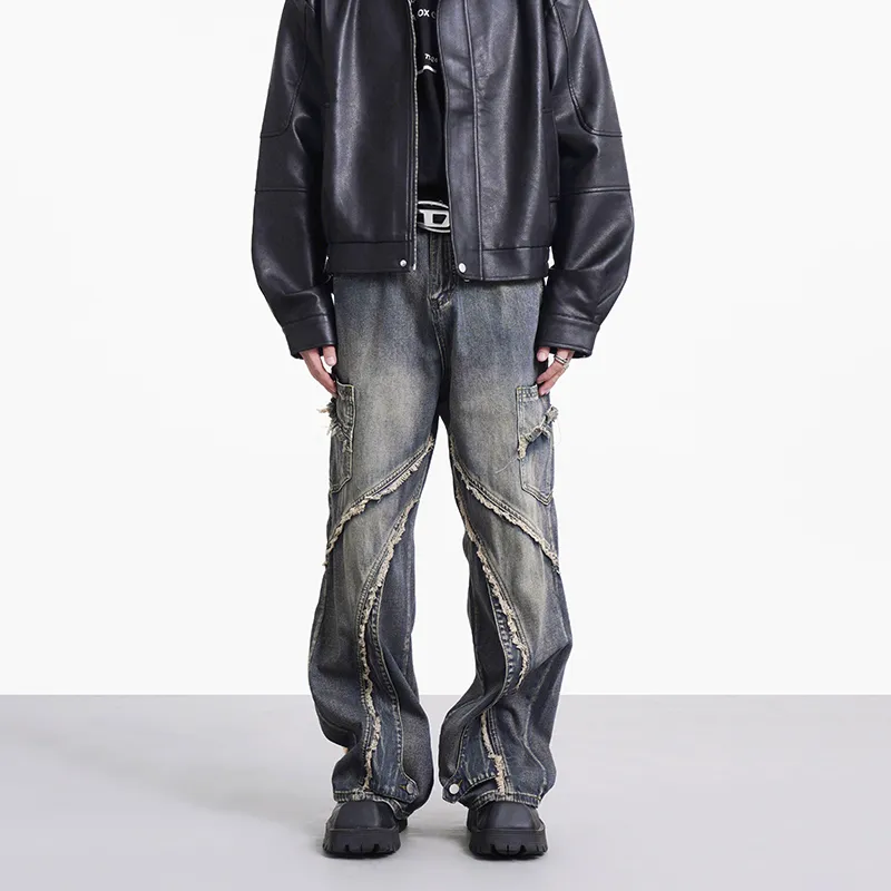 COOLALPACA Loose Fit Wide Leg Jeans Unisex-3