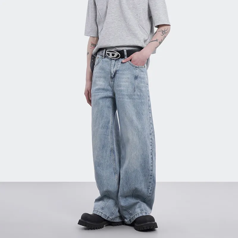COOLALPACA Loose Fit Wide Leg Jeans Unisex-3