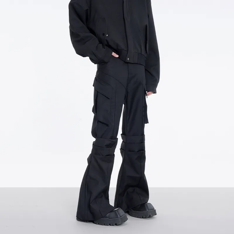 COOLALPACA Loose Fit Bootcut Casual Pants Unisex-3