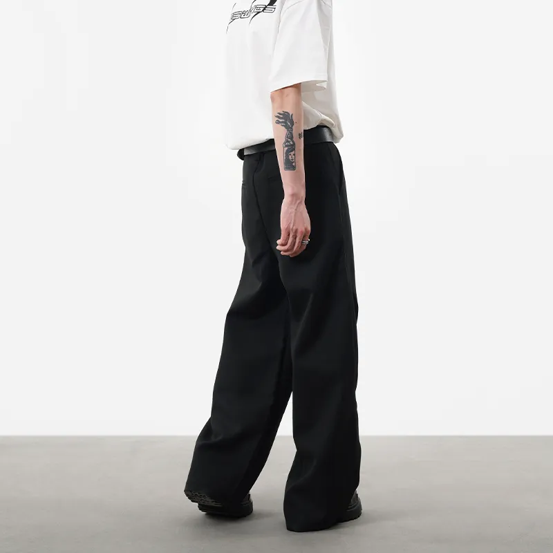 COOLALPACA Loose Fit Wide Leg Casual Pants Unisex-4