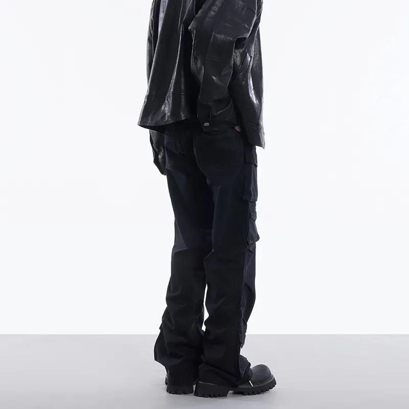 COOLALPACA Loose Fit Bootcut Jeans Unisex-4