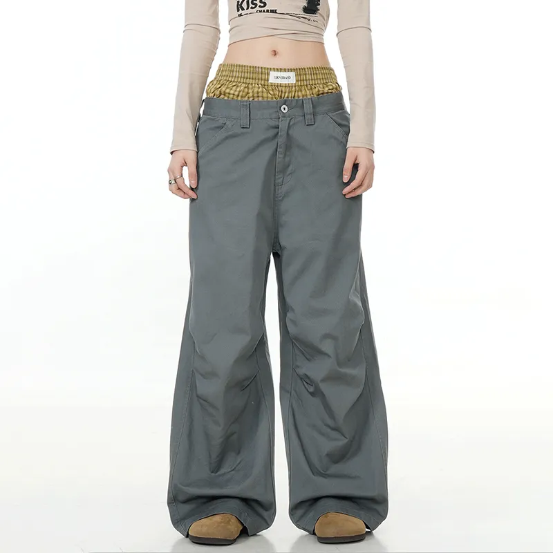 COOLALPACA Loose Fit Bootcut Casual Pants Unisex-7