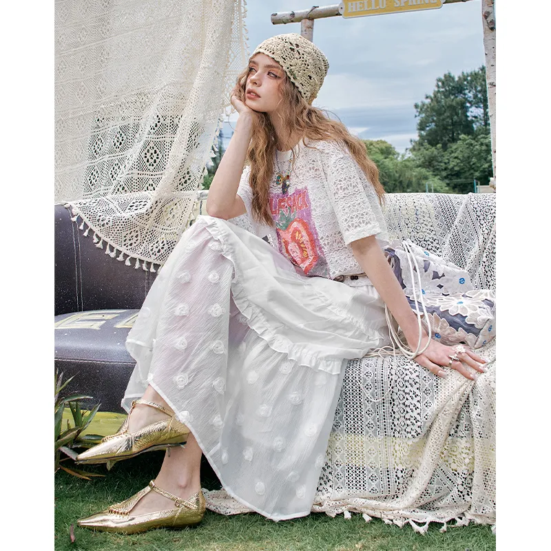 ELF SACK Two Piece Skirt Sets Women's-15