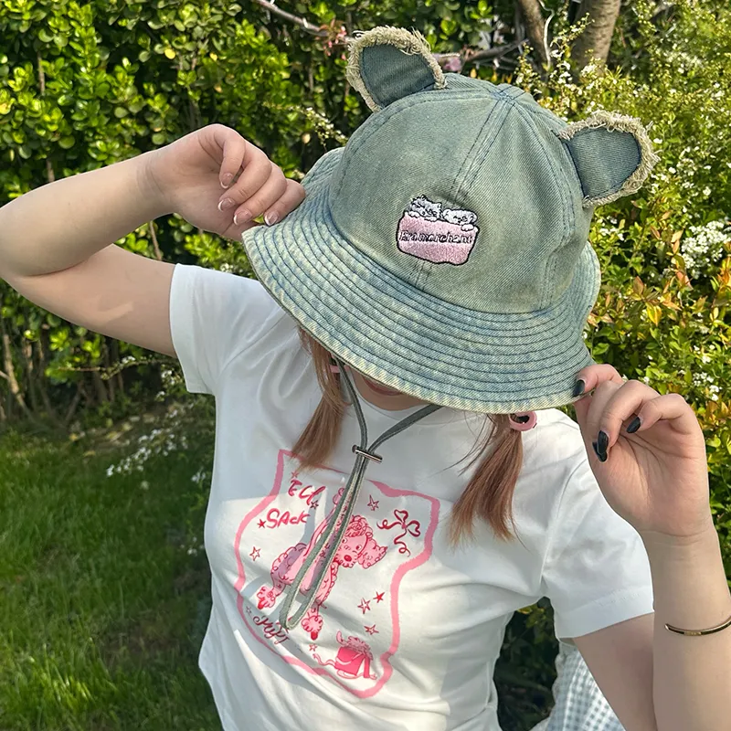 ELF SACK Cotton Bucket Hats Women's-2